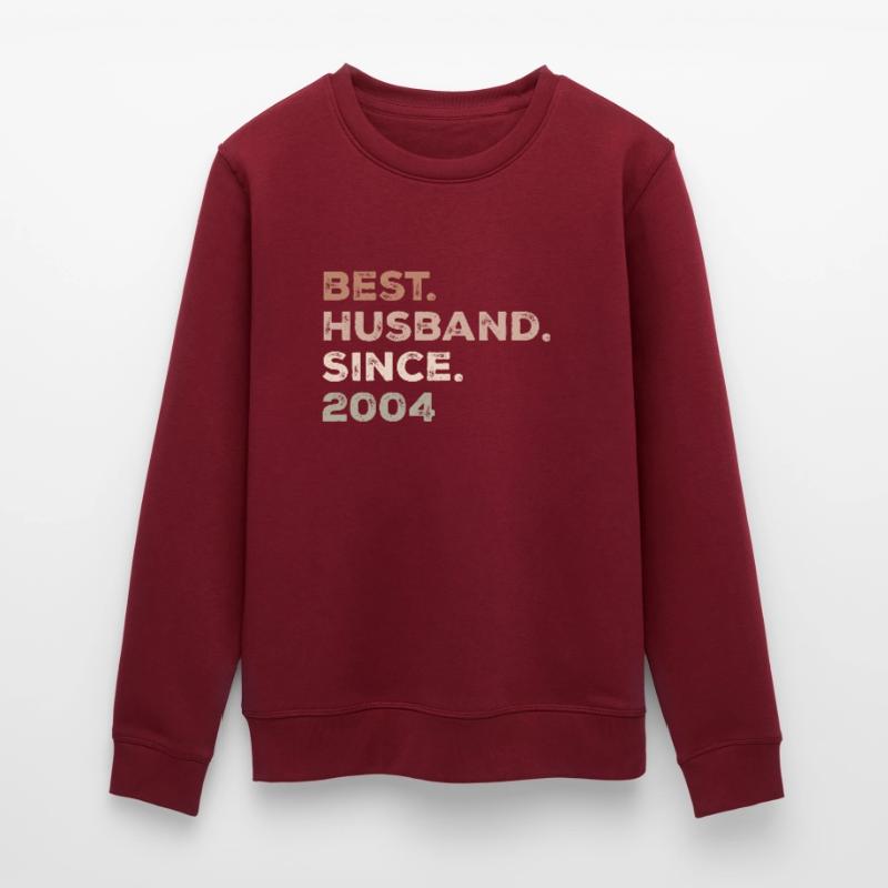 Bester Ehemann seit 2004 Geburtstagsgeschenk Stanley/Stella Unisex Bio-Sweatshirt ROLLER