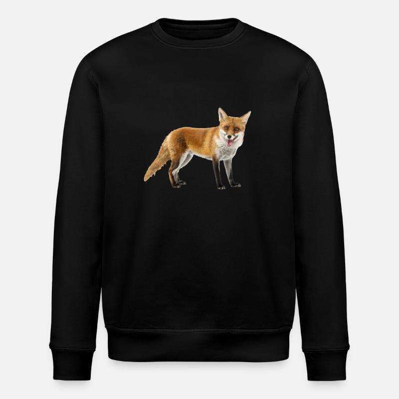 Fox - Stanley/Stella ROLLER Unisex Organic Sweatshirt - black