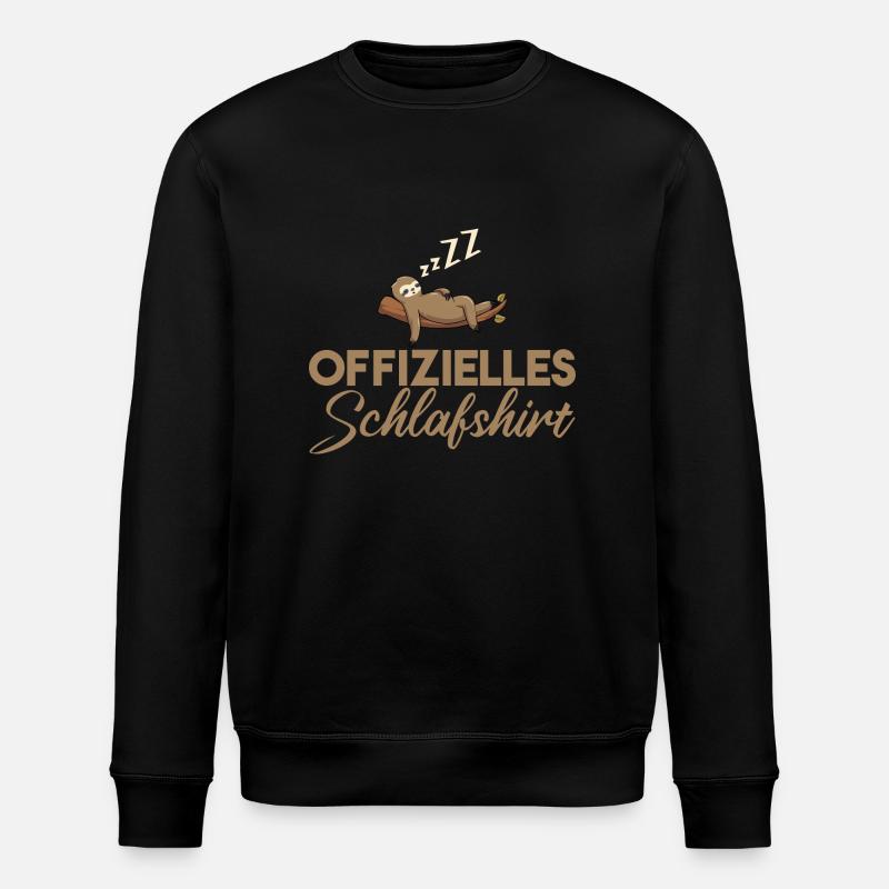 Schlummer-Spaß - Stanley/Stella Unisex Bio-Sweatshirt ROLLER - Schwarz