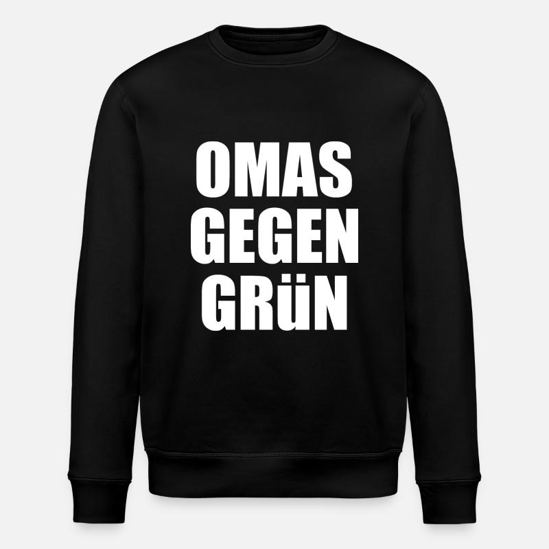 Omas gegen grün - Stanley/Stella Unisex Bio-Sweatshirt ROLLER - Schwarz