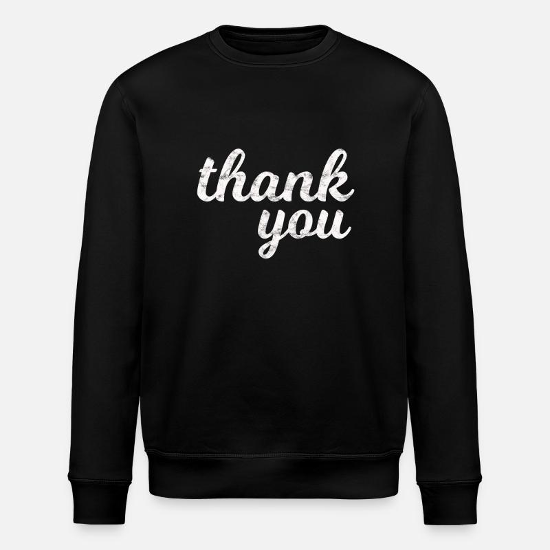 Simple Thank You | Merci | thank-vous - Sweat bio ROLLER Stanley/Stella Unisexe - noir
