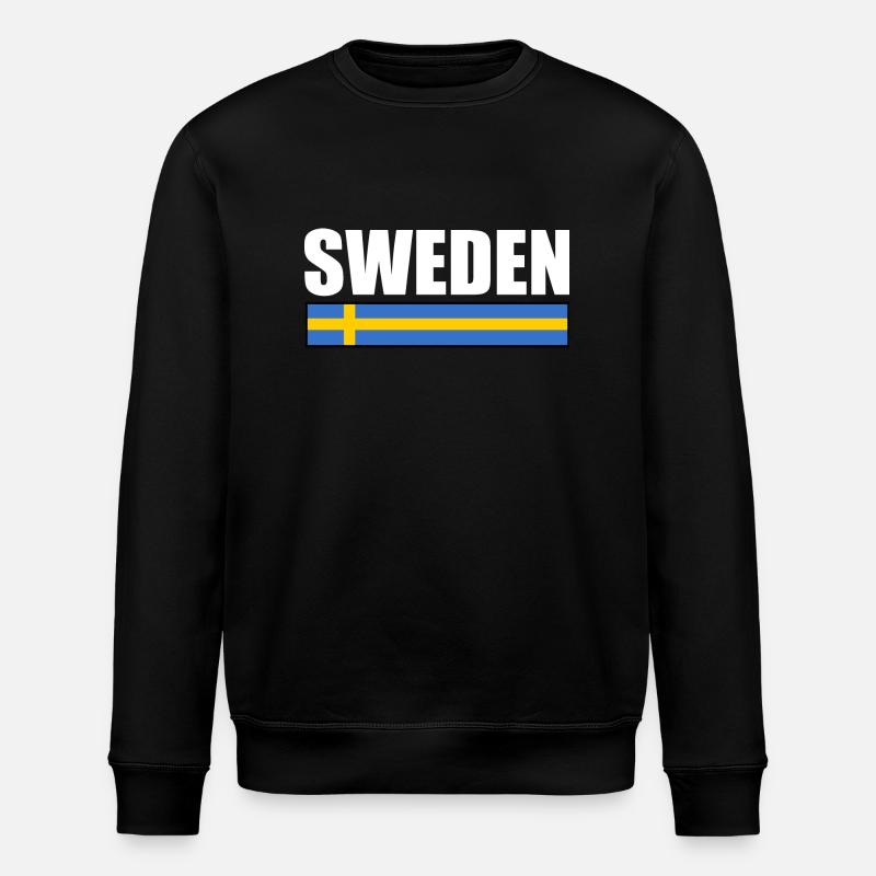 Schweden - Stanley/Stella Unisex Bio-Sweatshirt ROLLER - Schwarz