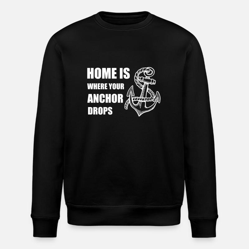anchor - Stanley/Stella ROLLER Unisex Organic Sweatshirt - black