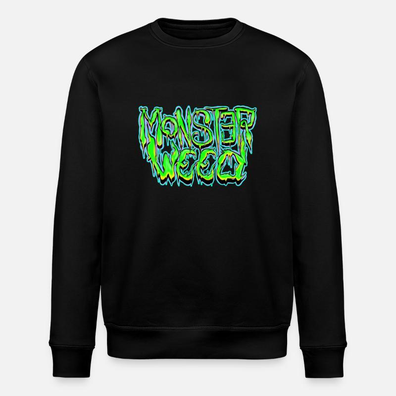 Monster Unkraut - Stanley/Stella Unisex Bio-Sweatshirt ROLLER - Schwarz