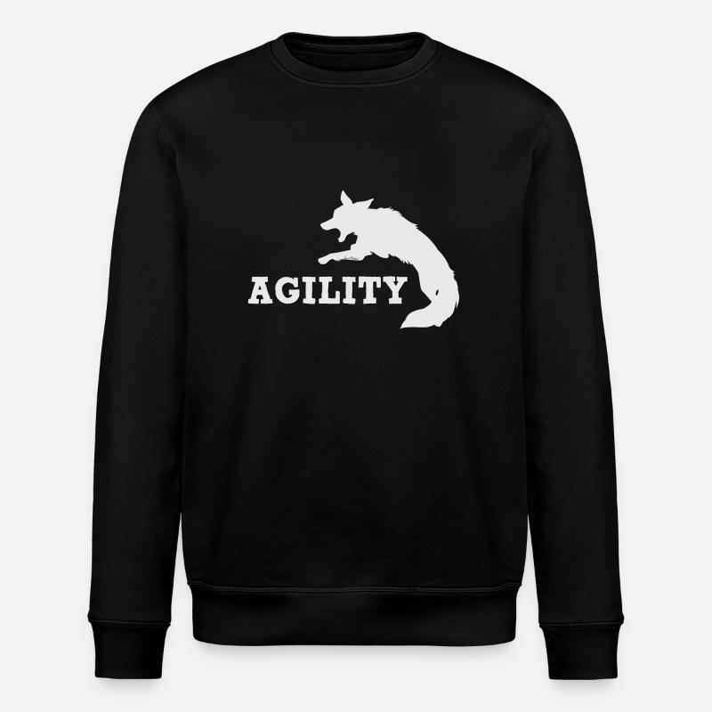 Agility Border Blanc - Sweat bio ROLLER Stanley/Stella Unisexe - noir