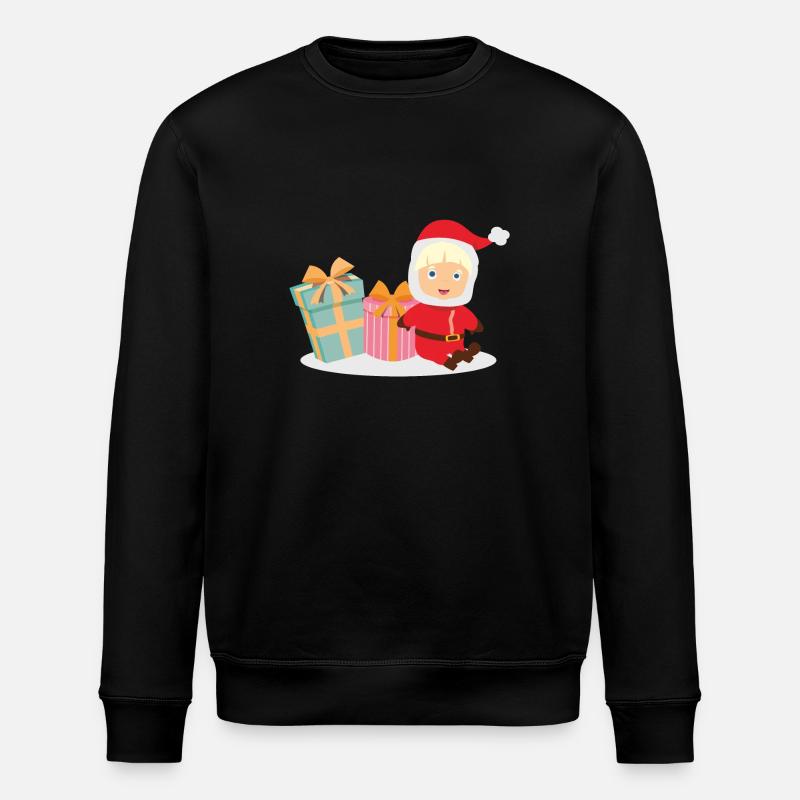 Baby geschenke - Stanley/Stella Unisex Bio-Sweatshirt ROLLER - Schwarz
