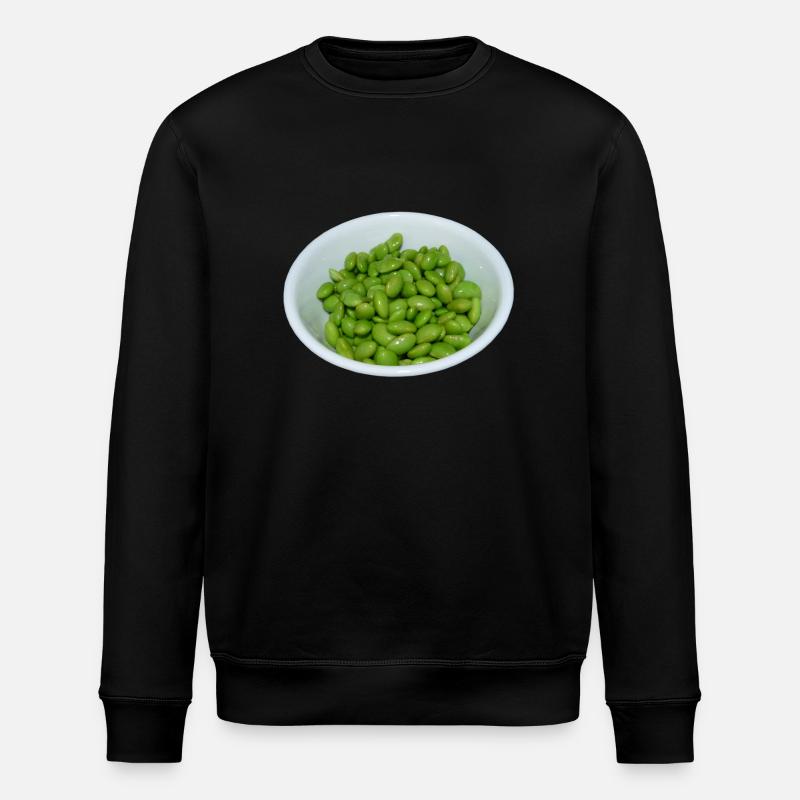 soybeans soja bohnen veggie - Stanley/Stella Unisex Bio-Sweatshirt ROLLER - Schwarz