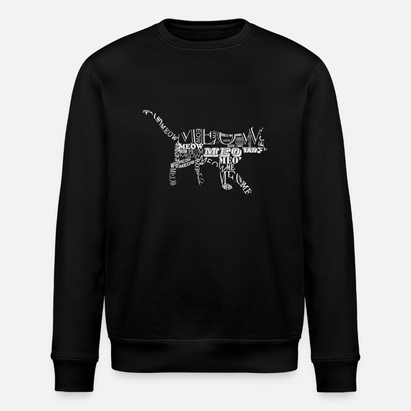 cat 6 - Stanley/Stella ROLLER Unisex Organic Sweatshirt - black