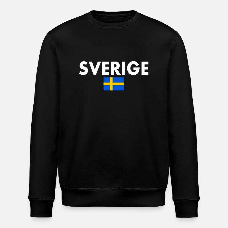 Sverige - Stanley/Stella ROLLER Unisex Organic Sweatshirt - black