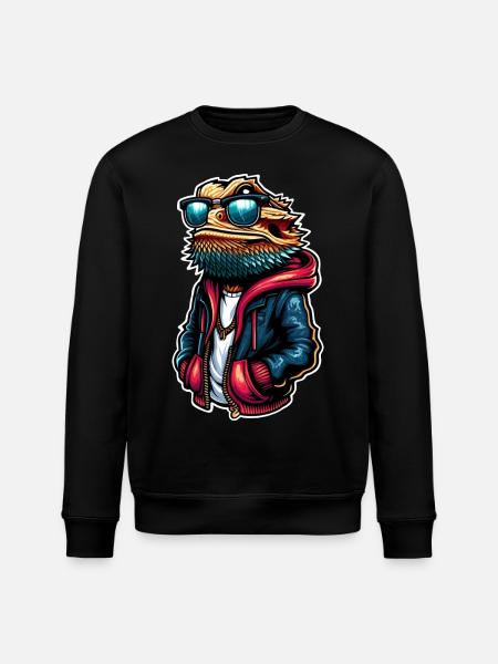 Bearded dragons - Stanley/Stella ROLLER Unisex Organic Sweatshirt - black