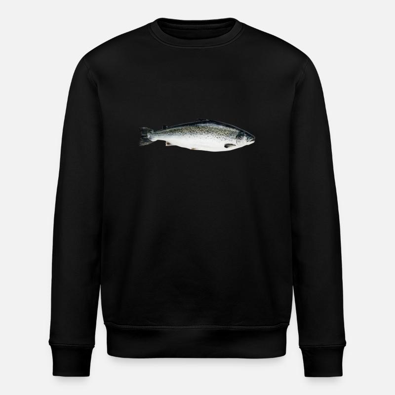 salmon - Stanley/Stella ROLLER Unisex Organic Sweatshirt - black