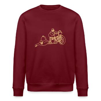 side car or - Sweat bio ROLLER Stanley/Stella Unisexe - bordeaux - Devant - Nik (191cm)