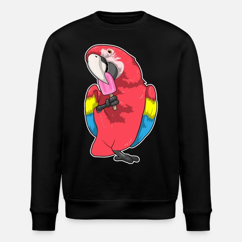 Parrot popsicles - Stanley/Stella ROLLER Unisex Organic Sweatshirt - black