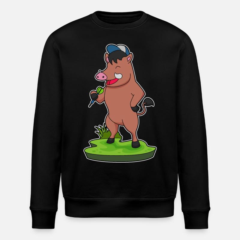 Fléchettes de sanglier - Sweat bio ROLLER Stanley/Stella Unisexe - noir