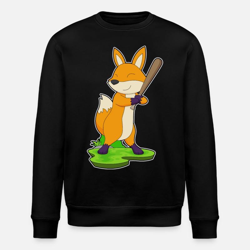 Batte de baseball Fox - Sweat bio ROLLER Stanley/Stella Unisexe - noir
