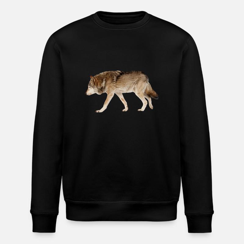 Wolf - Stanley/Stella ROLLER Unisex Organic Sweatshirt - black