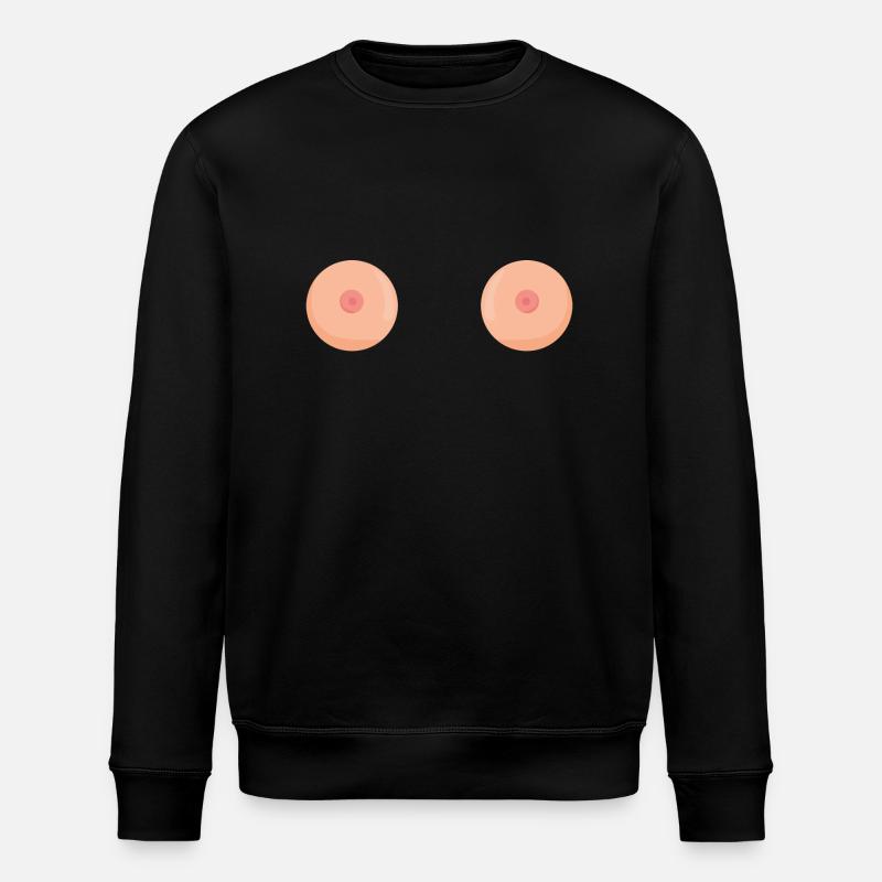 boobs brüste - Stanley/Stella Unisex Bio-Sweatshirt ROLLER - Schwarz