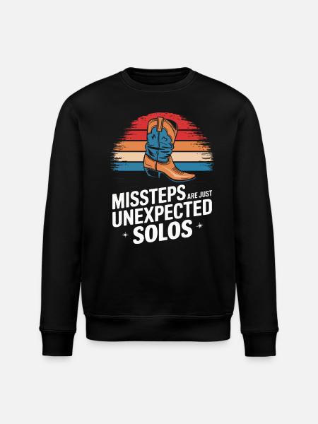 Line Dancing Dancing Dancers - Stanley/Stella ROLLER Unisex Organic Sweatshirt - black