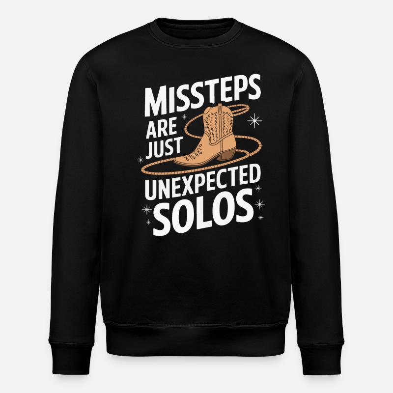 Line Dancing Dancing Dancers - Stanley/Stella ROLLER Unisex Organic Sweatshirt - black