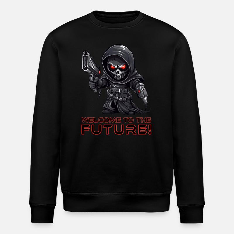 Grim Reaper - Sensenmann - Halloween - Stanley/Stella ROLLER Unisex Organic Sweatshirt - black