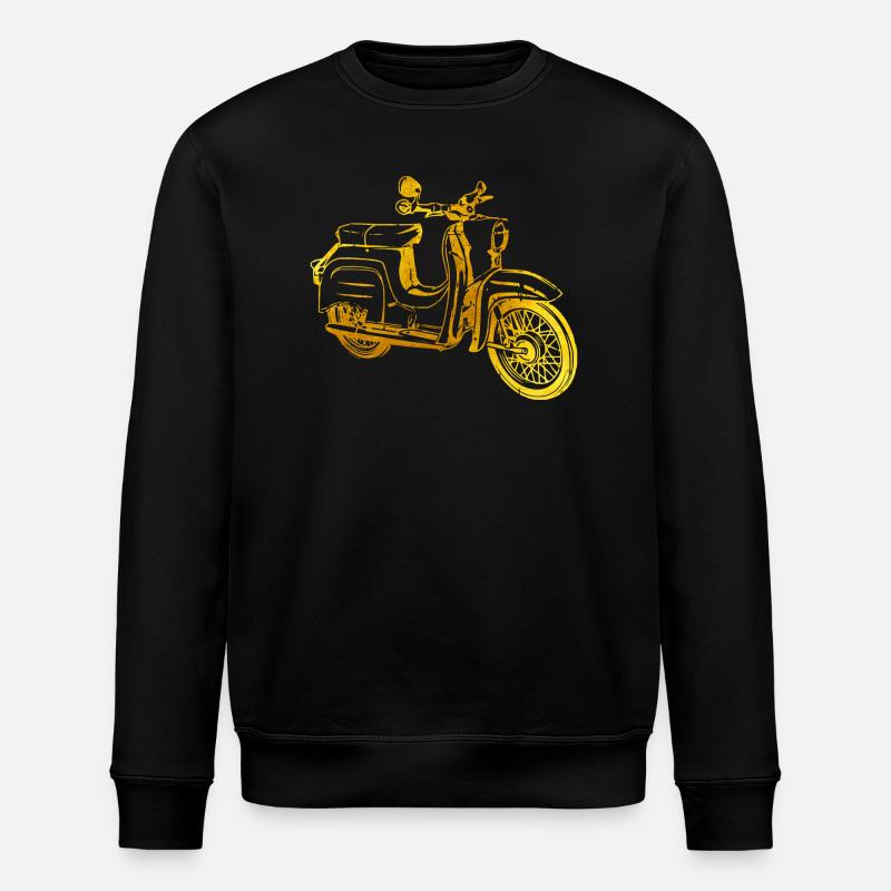 Simson Schwalbe DDR Moped - Stanley/Stella Unisex Bio-Sweatshirt ROLLER - Schwarz