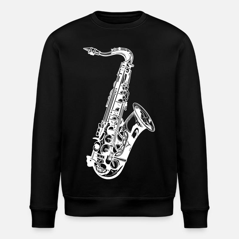 Croquis de saxophone - Sweat bio ROLLER Stanley/Stella Unisexe - noir
