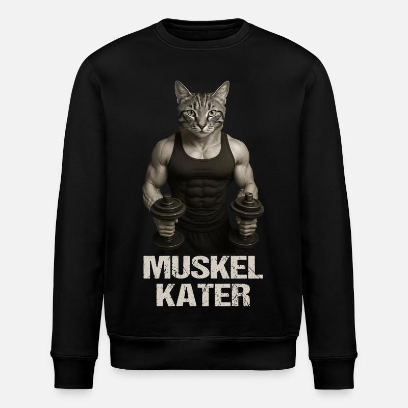 Muskelkater - Stanley/Stella Unisex Bio-Sweatshirt ROLLER - Schwarz