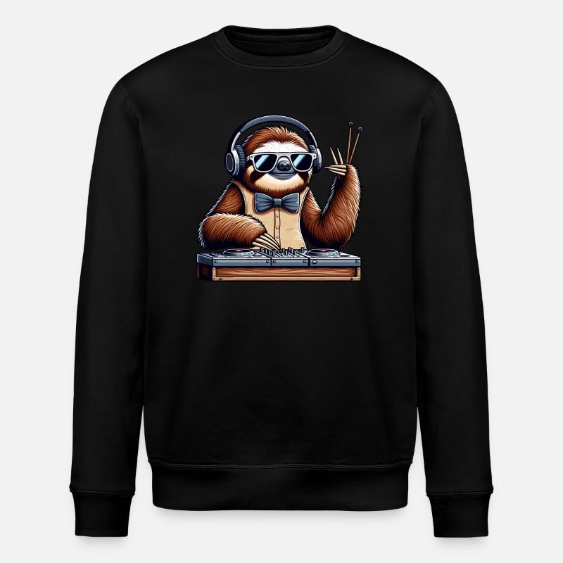Dj Drôles D’animaux - Sweat bio ROLLER Stanley/Stella Unisexe - noir