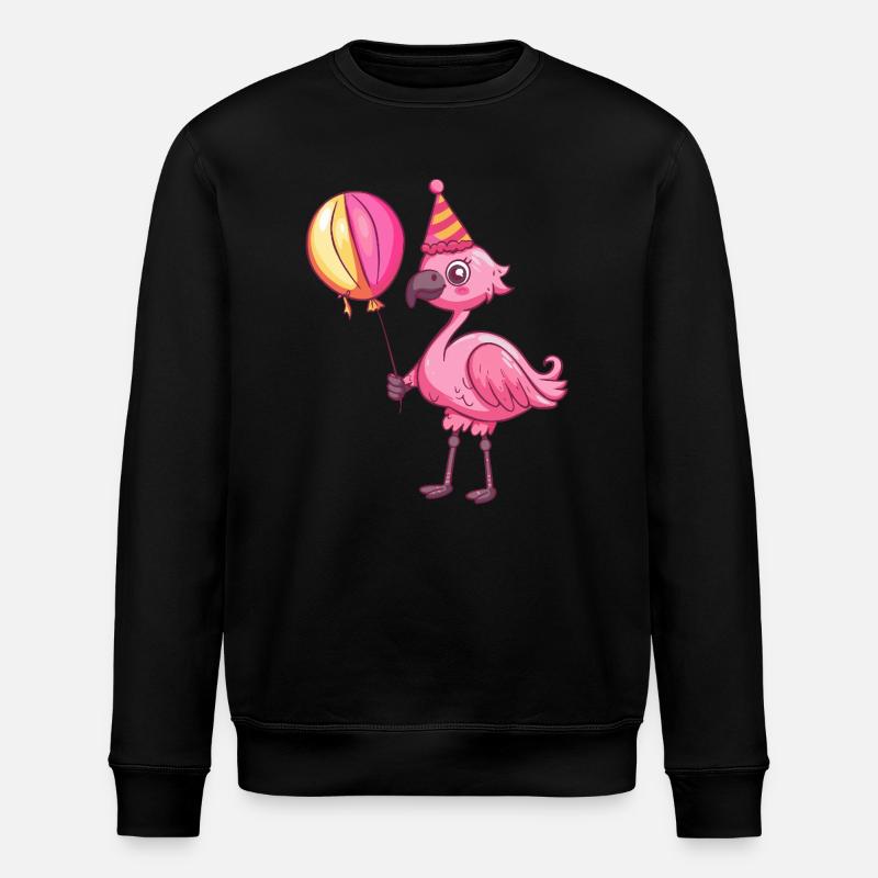 Flamingo Anniversaire Bébé - Sweat bio ROLLER Stanley/Stella Unisexe - noir