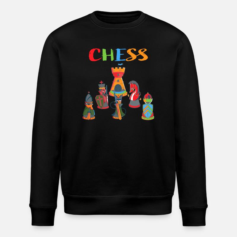 Schach - Stanley/Stella Unisex Bio-Sweatshirt ROLLER - Schwarz