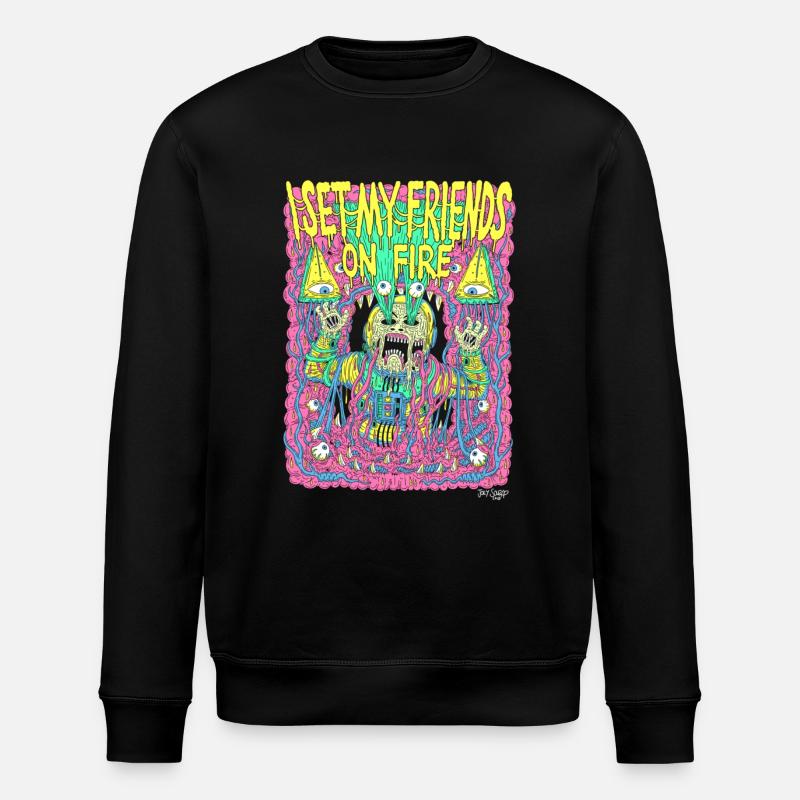 FriendsOnFire - Stanley/Stella Unisex Bio-Sweatshirt ROLLER - Schwarz