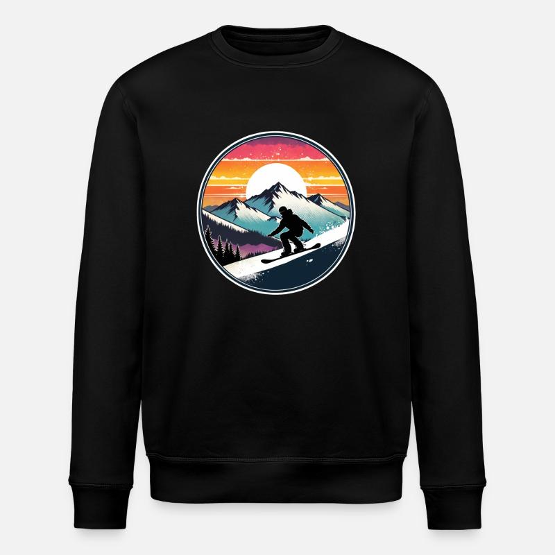 snowboard neige et ski - Sweat bio ROLLER Stanley/Stella Unisexe - noir