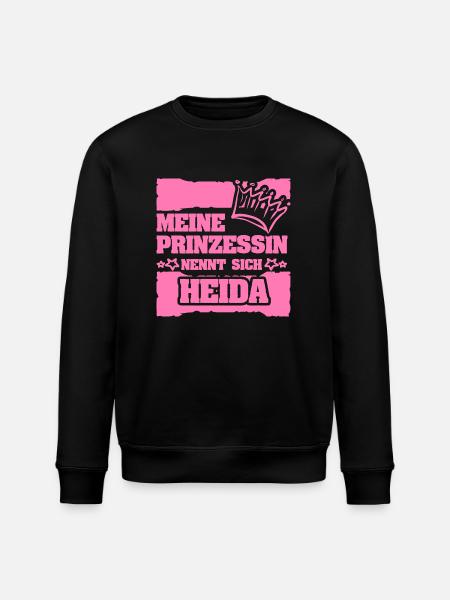 Mädchenname Heida - Stanley/Stella Unisex Bio-Sweatshirt ROLLER - Schwarz