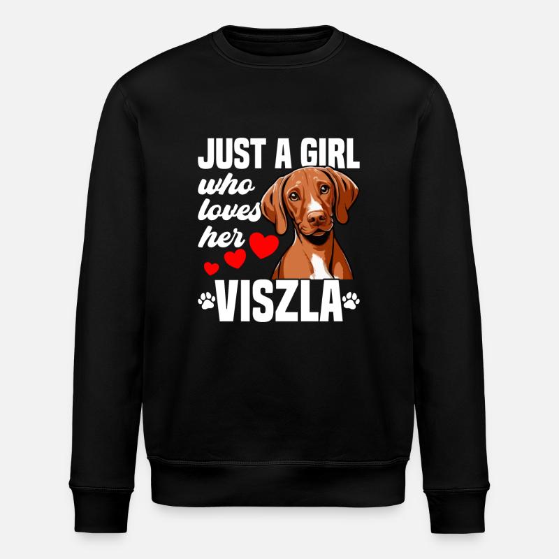 Chien Viszla Chiens Viszla - Sweat bio ROLLER Stanley/Stella Unisexe - noir