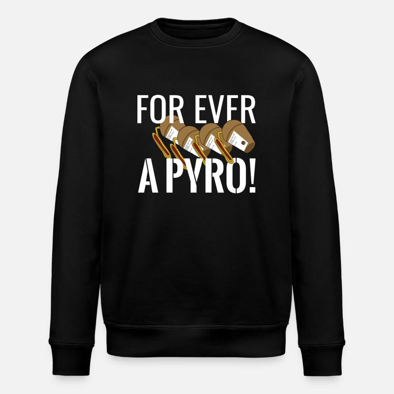 For ever a Pyro - Stanley/Stella Unisex Bio-Sweatshirt ROLLER - Schwarz