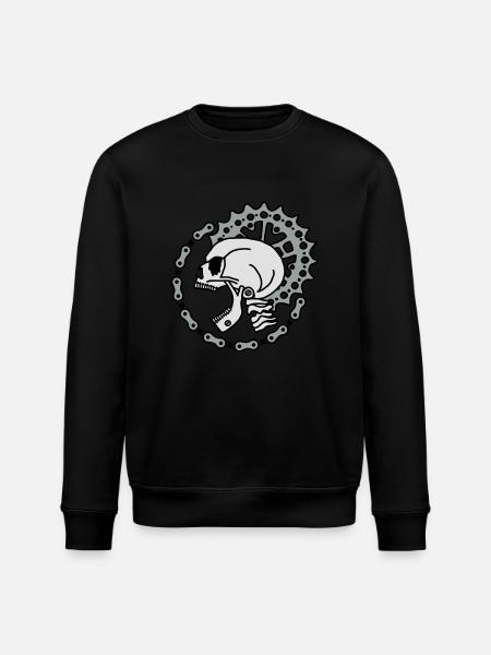 Skull Chain Punk-3c - Stanley/Stella Unisex Bio-Sweatshirt ROLLER - Schwarz