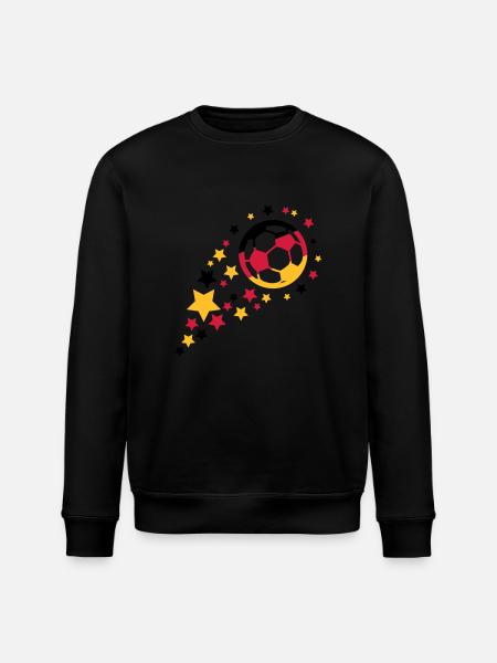 fußball design - Stanley/Stella Unisex Bio-Sweatshirt ROLLER - Schwarz