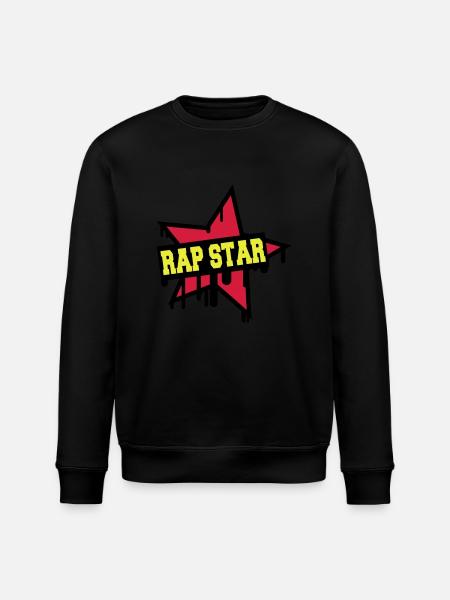 Rap Star - Stanley/Stella ROLLER Unisex Organic Sweatshirt - black