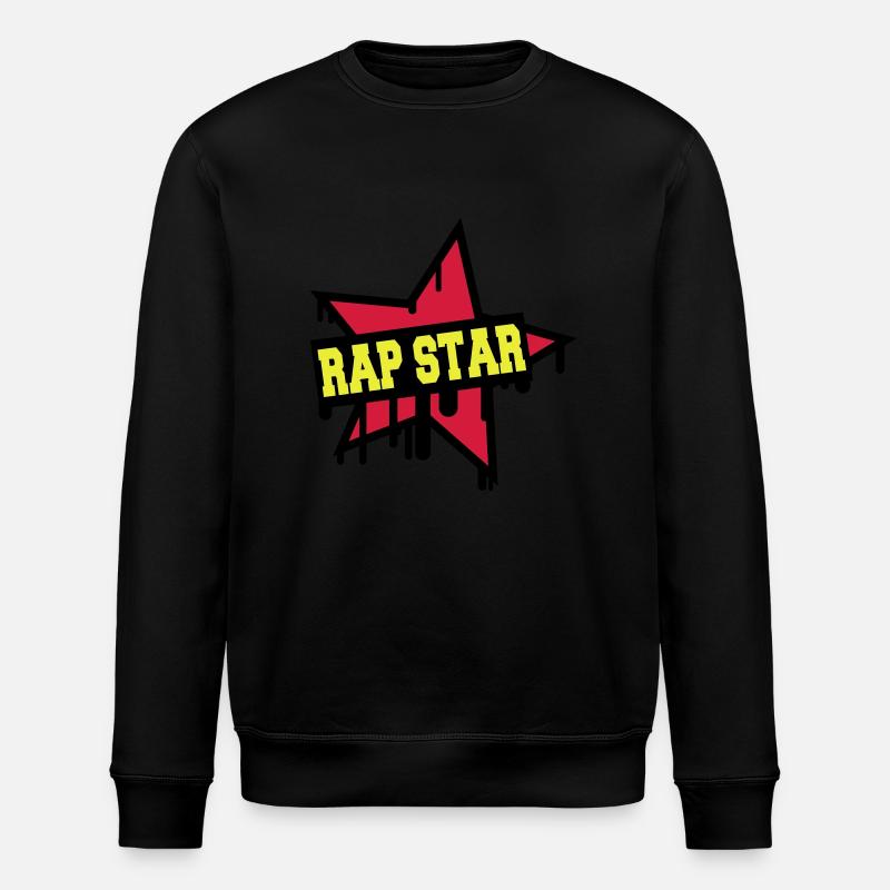 Rap Star - Stanley/Stella ROLLER Unisex Organic Sweatshirt - black