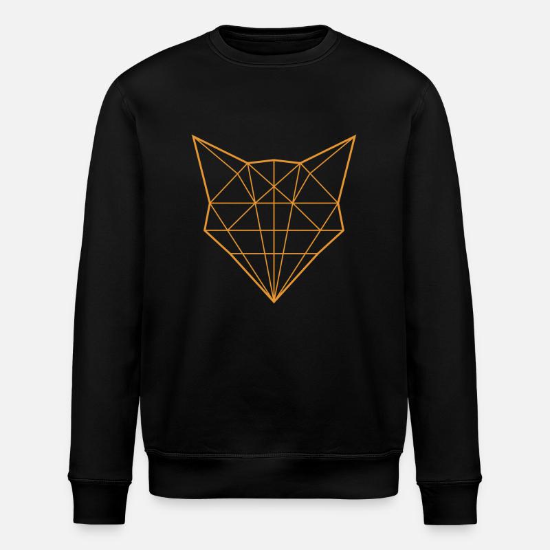 Fuchs Outline in orange - Stanley/Stella Unisex Bio-Sweatshirt ROLLER - Schwarz
