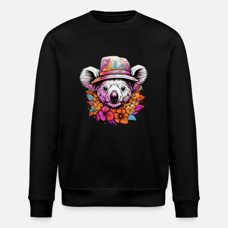 Le paradis des pandas d’été - Sweat bio ROLLER Stanley/Stella Unisexe - noir