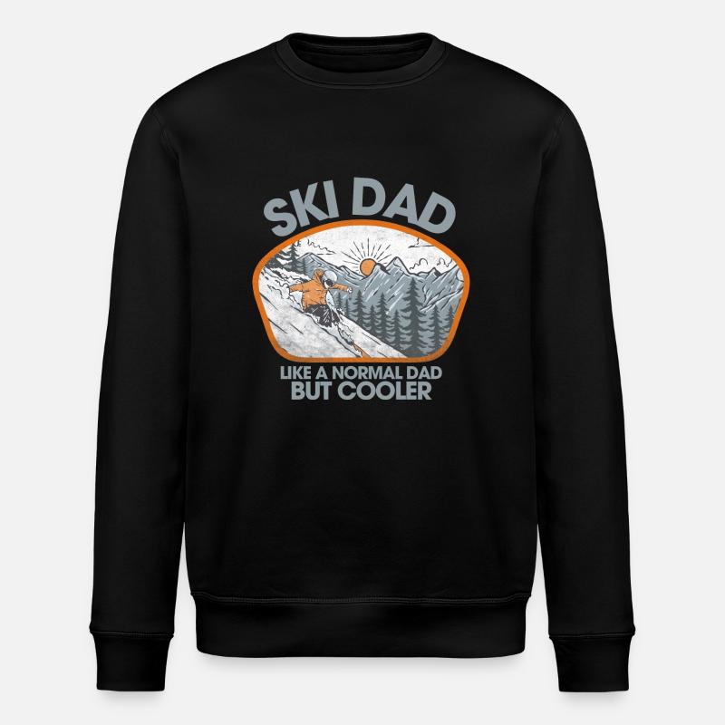 Ski dad - Stanley/Stella Unisex Bio-Sweatshirt ROLLER - Schwarz