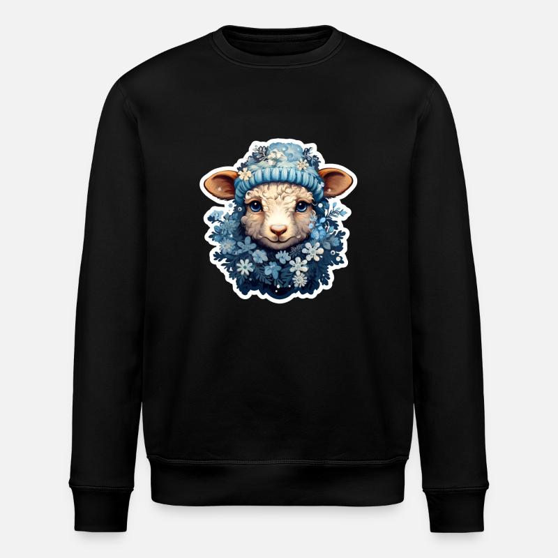 Winter Sheep - Stanley/Stella ROLLER Unisex Organic Sweatshirt - black