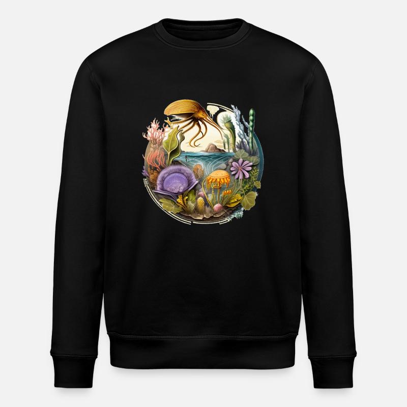 Meereslandschaft - Stanley/Stella Unisex Bio-Sweatshirt ROLLER - Schwarz