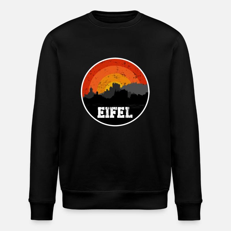 Eifel Original Skyline - Stanley/Stella ROLLER Unisex Organic Sweatshirt - black