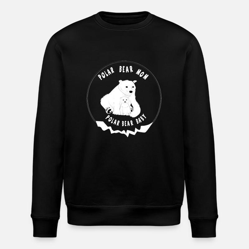 Polar Bears - Stanley/Stella Unisex Bio-Sweatshirt ROLLER - Schwarz