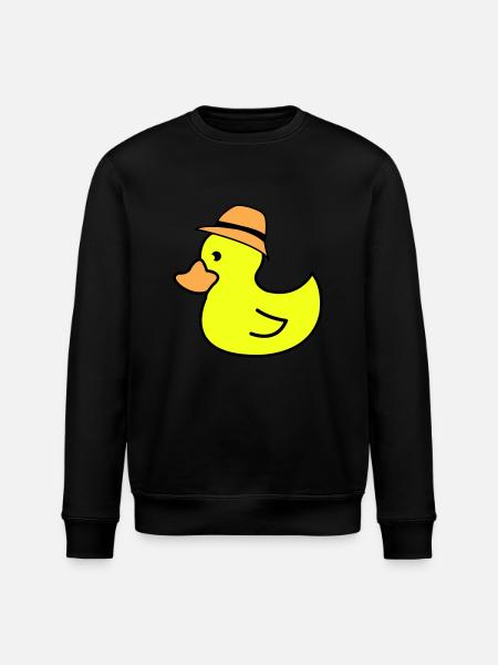 Duck Hat - Stanley/Stella ROLLER Unisex Organic Sweatshirt - black