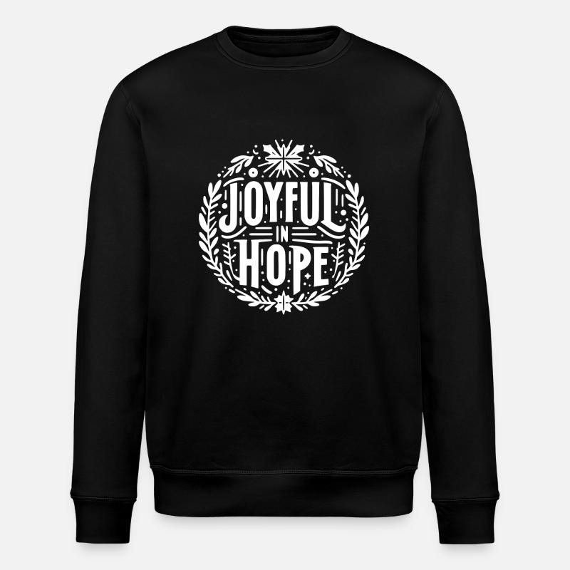 Joyeux dans l’espérance - Sweat bio ROLLER Stanley/Stella Unisexe - noir
