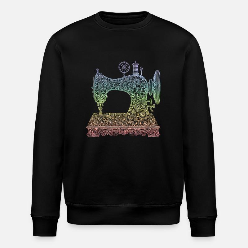 Nähmaschine - Stanley/Stella Unisex Bio-Sweatshirt ROLLER - Schwarz