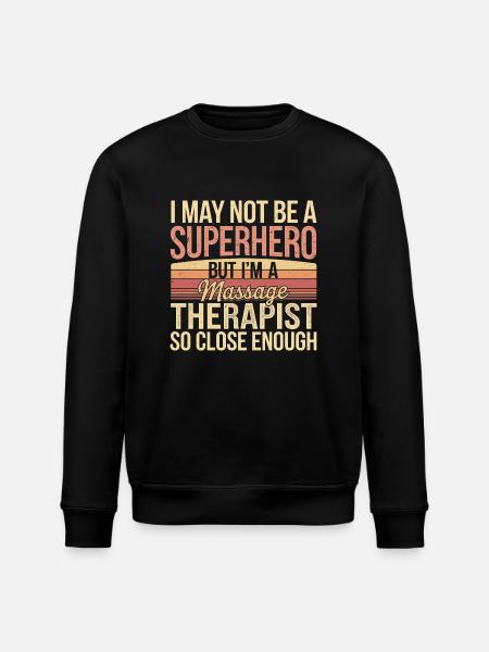 Funny massage therapy design - Stanley/Stella ROLLER Unisex Organic Sweatshirt - black